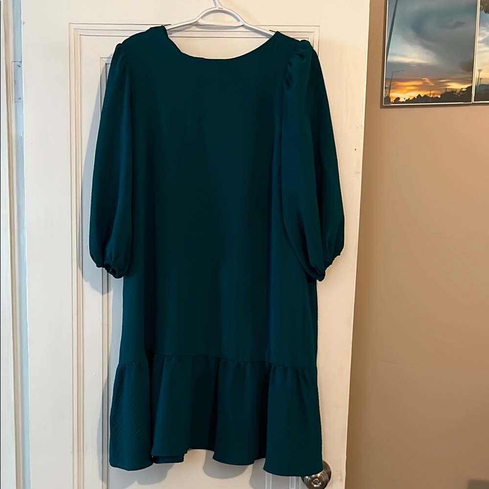 Elegant Hunter Green Dress